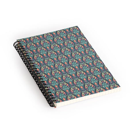 Arcturus Psychedalic Garden Spiral Notebook
