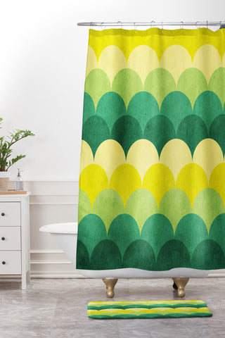 Arcturus Scales Shower Curtain And Mat