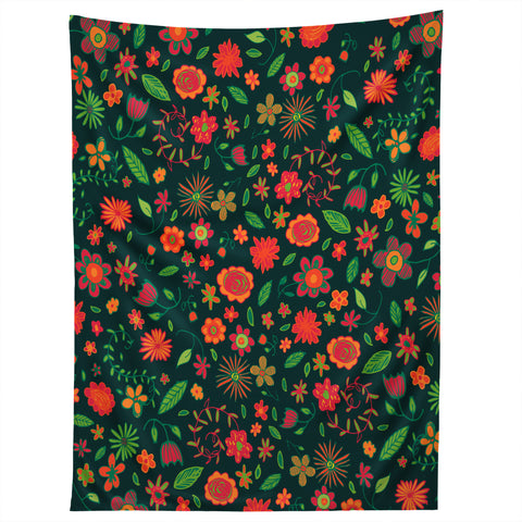 Arcturus Spring Florals Green Tapestry