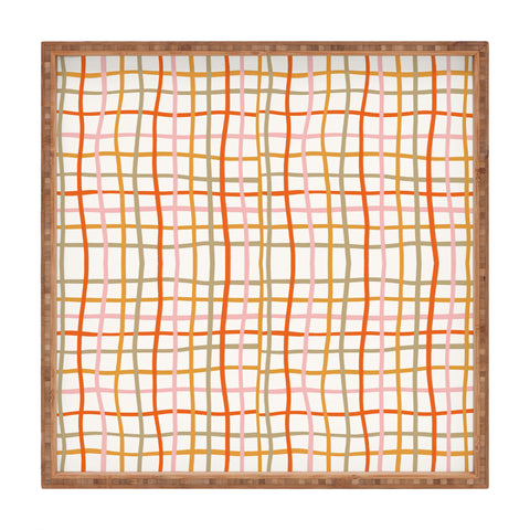 artyguava Weave Pattern Square Tray