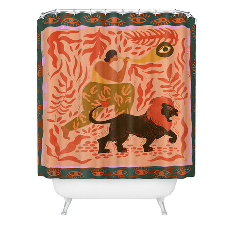 artyguava Woman with Vision Shower Curtain