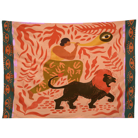 artyguava Woman with Vision Tapestry