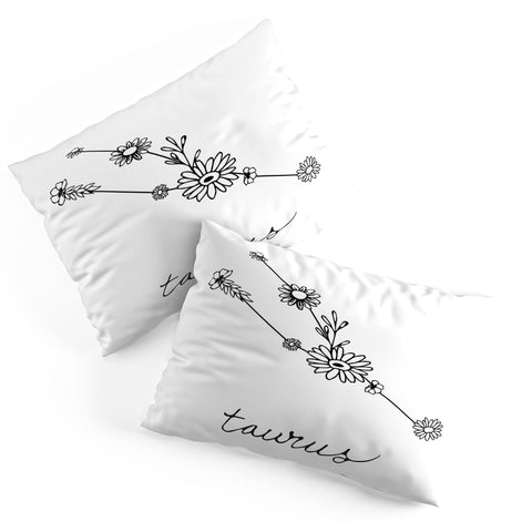 Aterk Taurus Floral Constellation Pillow Shams