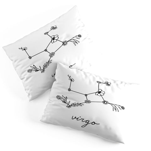 Aterk Virgo Floral Constellation Pillow Shams