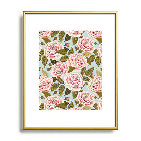 Avenie A Realm Of Roses Cottagecore Metal Framed Art Print