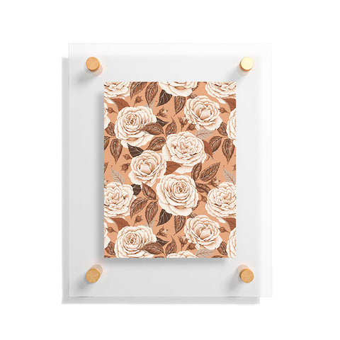 Avenie A Realm Of Roses In Terracotta Floating Acrylic Print