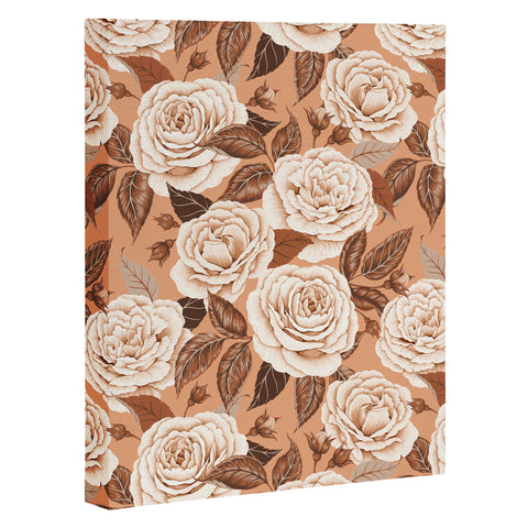 Avenie A Realm Of Roses In Terracotta Art Canvas