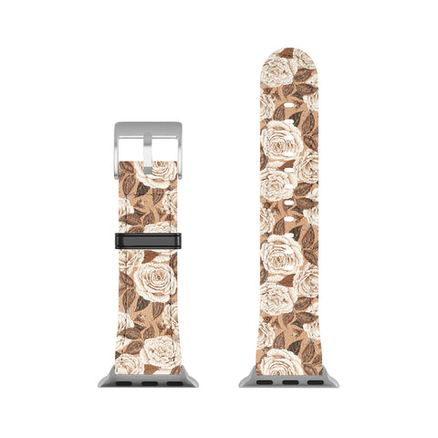 Avenie A Realm Of Roses In Terracotta Apple Watch Band