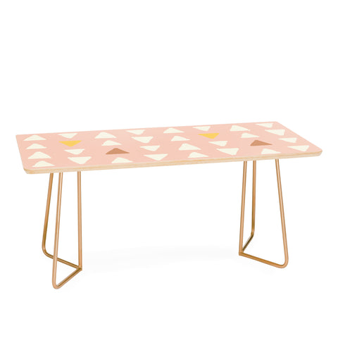 Avenie Abstract Arrows Pink Coffee Table