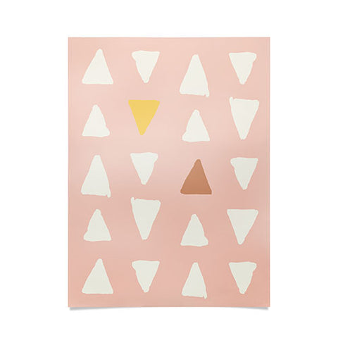 Avenie Abstract Arrows Pink Poster