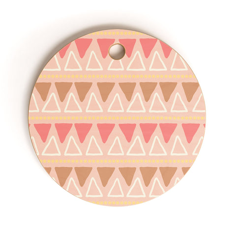 Avenie Abstract Aztec Cutting Board Round