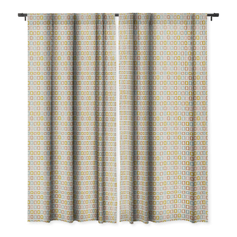 Avenie Abstract Rectangles Blackout Window Curtain