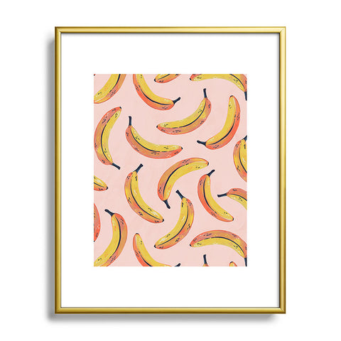 Avenie Banana Sunshine Metal Framed Art Print