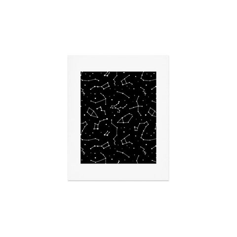 Avenie Black and White Constellations Art Print