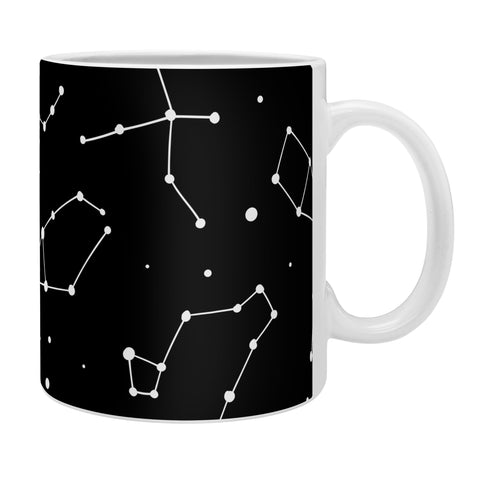 Avenie Black and White Constellations Coffee Mug