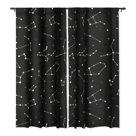 Avenie Black and White Constellations Blackout Non Repeat