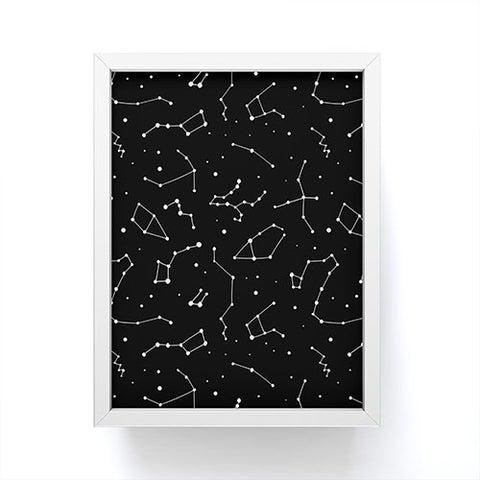 Avenie Black and White Constellations Framed Mini Art Print