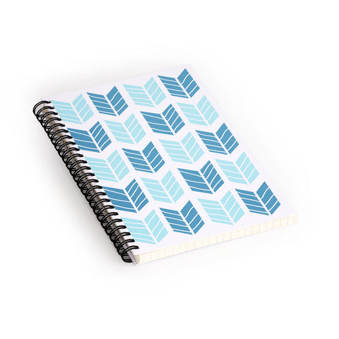 Avenie Boho Arrows Light Blue Spiral Notebook