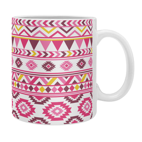 Avenie Boho Harmony Pink and Yellow Coffee Mug