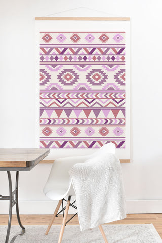 Avenie Boho Harmony Purple Art Print And Hanger