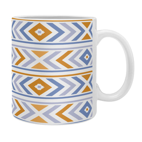 Avenie Boho Horizon Blue and Orange Coffee Mug