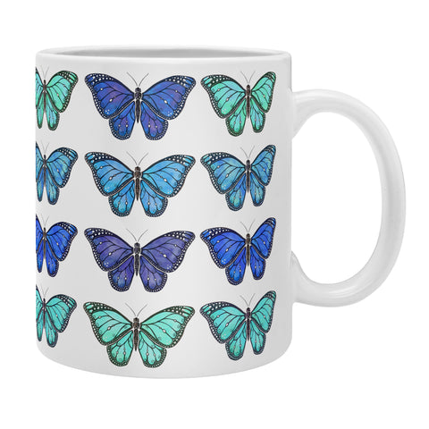 Avenie Butterfly Collection Blue Coffee Mug
