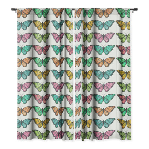 Avenie Butterfly Collection Colorful Blackout Non Repeat