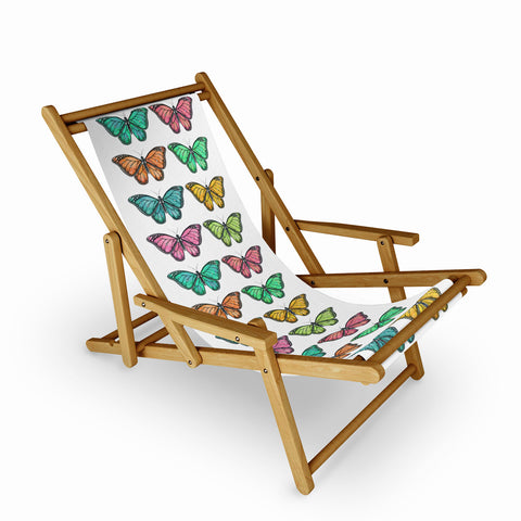Avenie Butterfly Collection Colorful Sling Chair