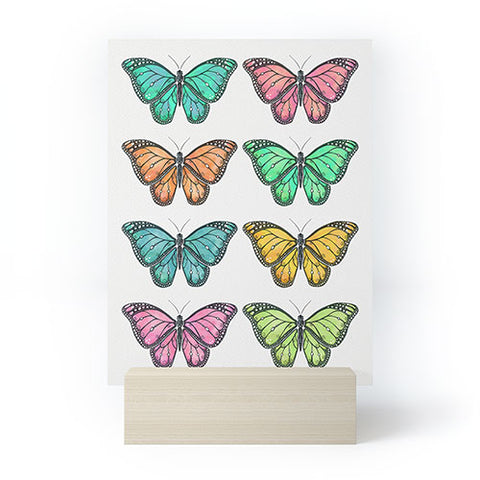 Avenie Butterfly Collection Colorful Mini Art Print