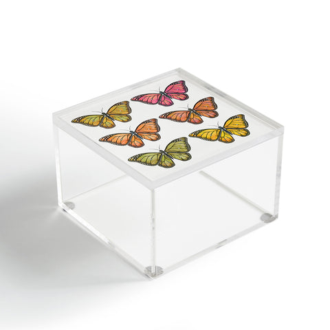 Avenie Butterfly Collection Fall Hues Acrylic Box