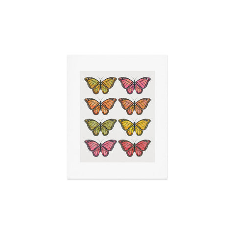 Avenie Butterfly Collection Fall Hues Art Print