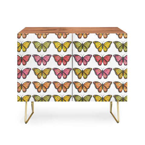 Avenie Butterfly Collection Fall Hues Credenza