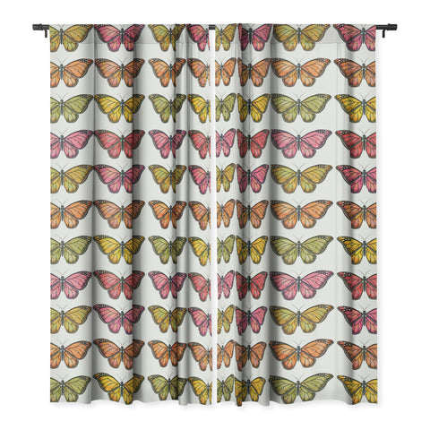 Avenie Butterfly Collection Fall Hues Blackout Non Repeat