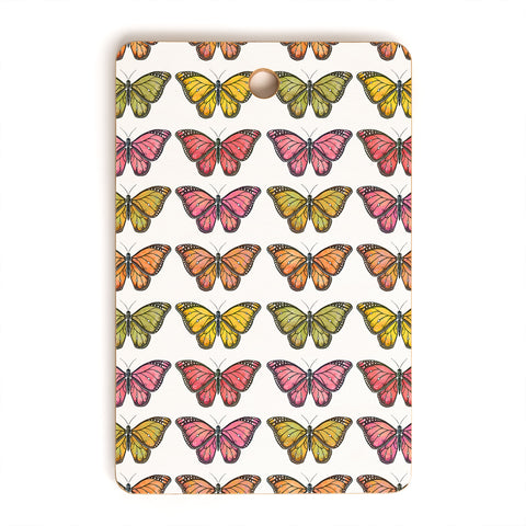 Avenie Butterfly Collection Fall Hues Cutting Board Rectangle