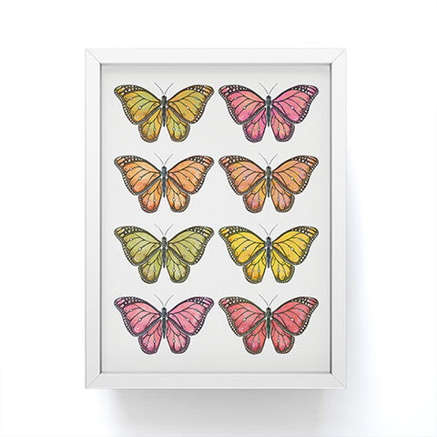 Avenie Butterfly Collection Fall Hues Framed Mini Art Print