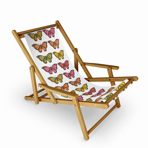 Avenie Butterfly Collection Fall Hues Sling Chair