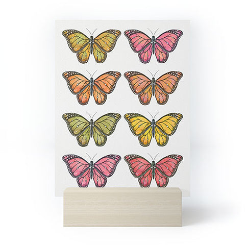 Avenie Butterfly Collection Fall Hues Mini Art Print