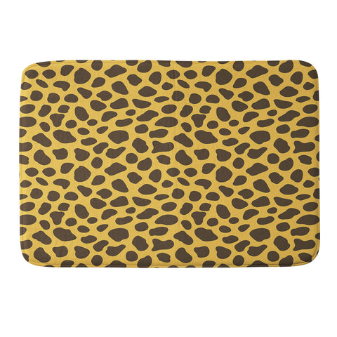 Avenie Cheetah Animal Print Memory Foam Bath Mat