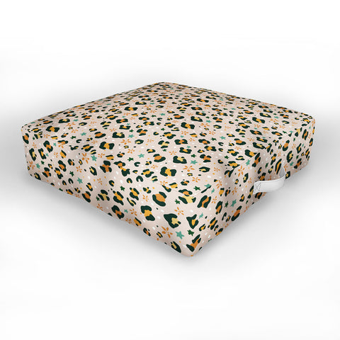 Avenie Cheetah Spring Collection VIII Outdoor Floor Cushion