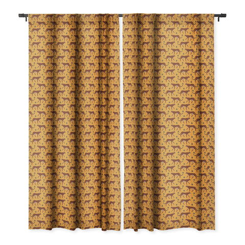 Avenie Cheetah Summer Collection IV Blackout Window Curtain