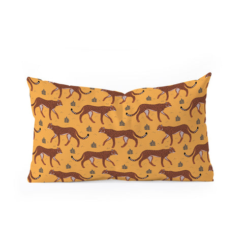 Avenie Cheetah Summer Collection IV Oblong Throw Pillow
