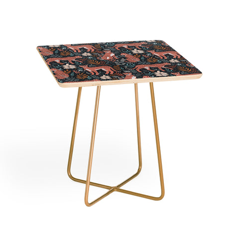 Avenie Cheetah Winter Collection I Side Table