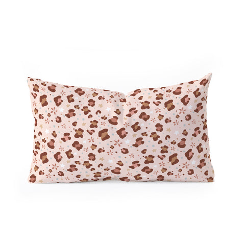 Avenie Cheetah Winter Collection VII Oblong Throw Pillow