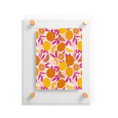Avenie Citrus Fruits Pink Lemonade Floating Acrylic Print