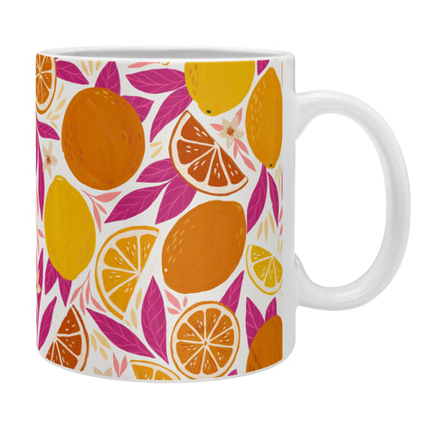 Avenie Citrus Fruits Pink Lemonade Coffee Mug