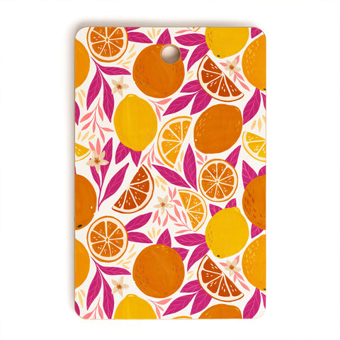 Avenie Citrus Fruits Pink Lemonade Cutting Board Rectangle