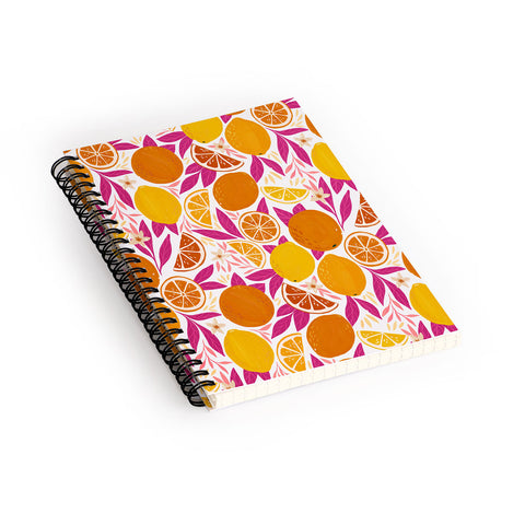 Avenie Citrus Fruits Pink Lemonade Spiral Notebook