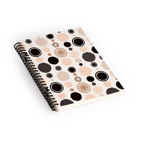 Avenie Concentric Circle Earth Tones Spiral Notebook