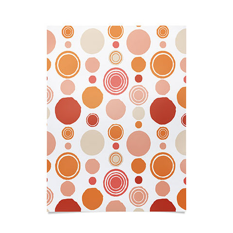 Avenie Concentric Circle Pattern Poster