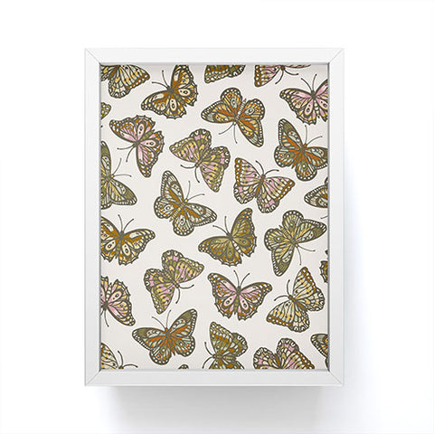 Avenie Countryside Garden Butterflies Framed Mini Art Print
